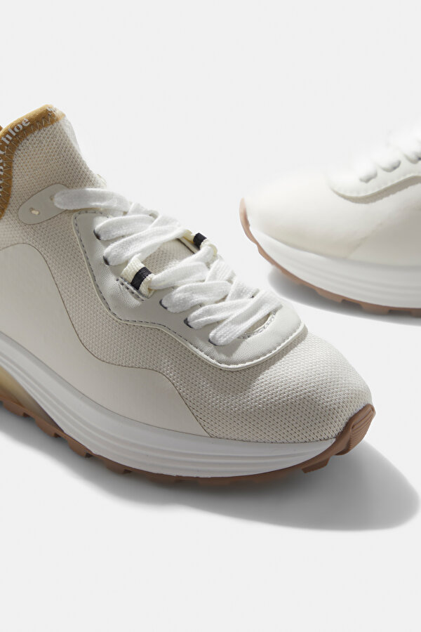 EKRU DERİ SNEAKER 7