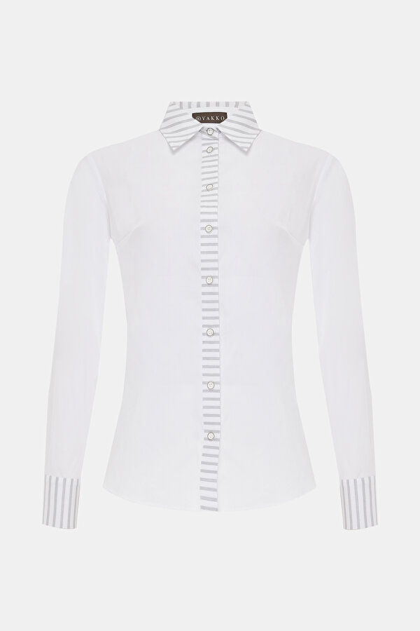 WHITE LONG SLEEVE SHIRT