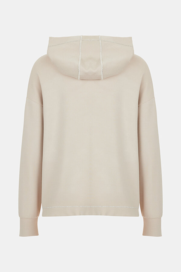 BEJ KAPUŞONLU SWEATSHIRT 6