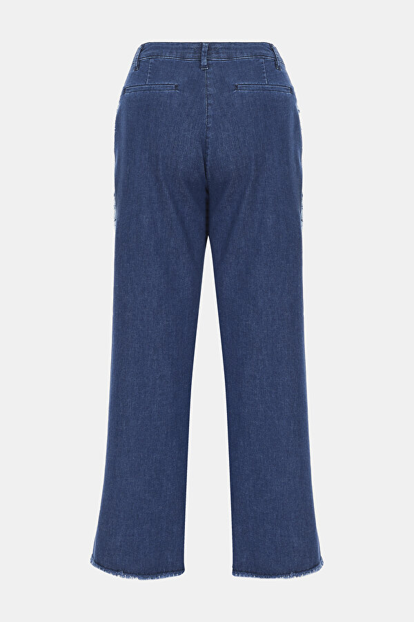 DARK NAVY BLUE STRAIGHT CUT TROUSERS 6