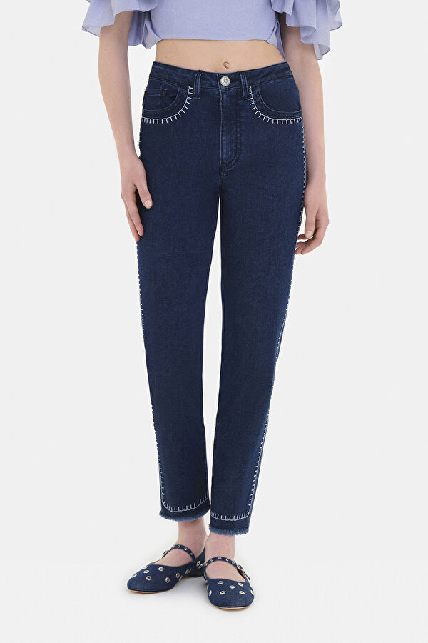 LACİVERT JEAN PANTOLON 2