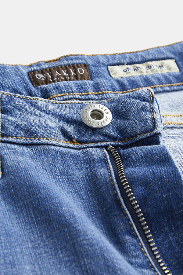 BLUE SKINNY LEG TROUSERS 6