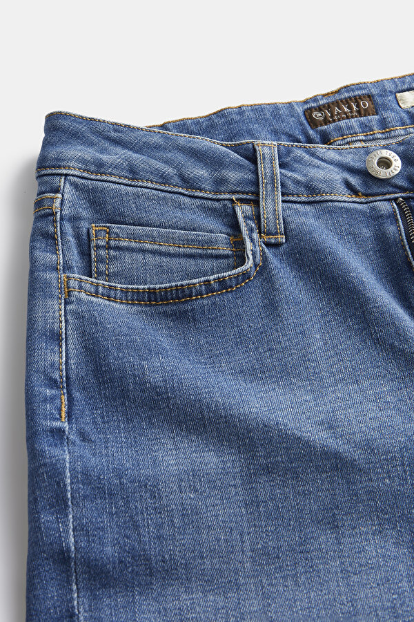 BLUE SKINNY LEG TROUSERS 7