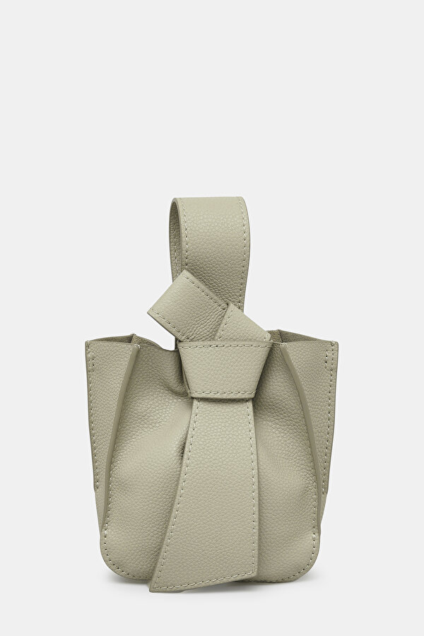LIGHT GREY LEATHER BAG
