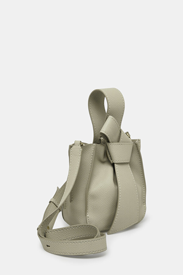 LIGHT GREY LEATHER BAG 2