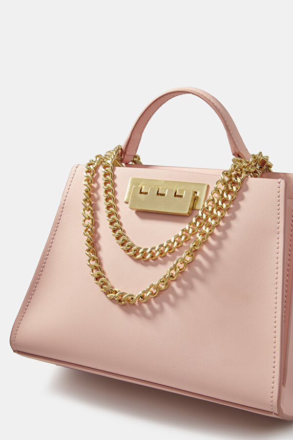 LIGHT PINK LEATHER BAG 7