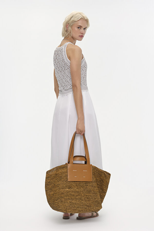 BRONZE SLEEVELESS MİDİ DRESS 2