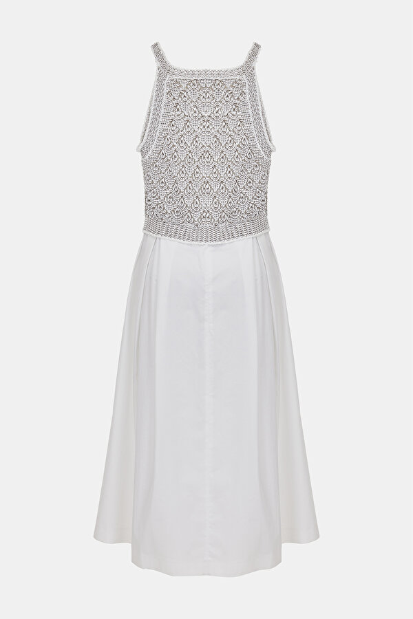 BRONZE SLEEVELESS MİDİ DRESS 6