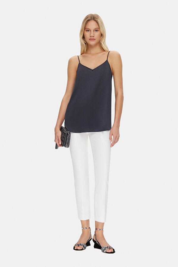WHITE SKINNY LEG TROUSERS
