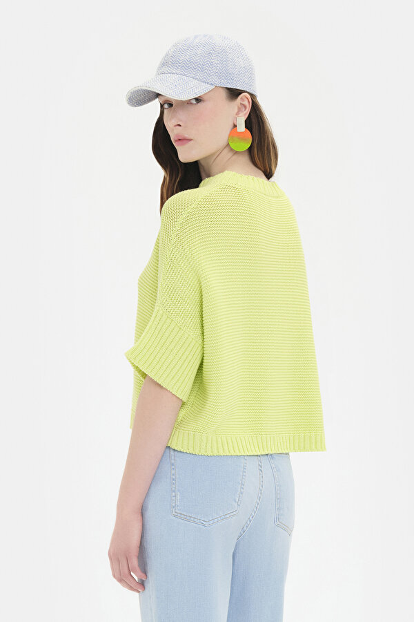 NEON GREEN BASIC / ROUND NECKLINE JERSEY 2