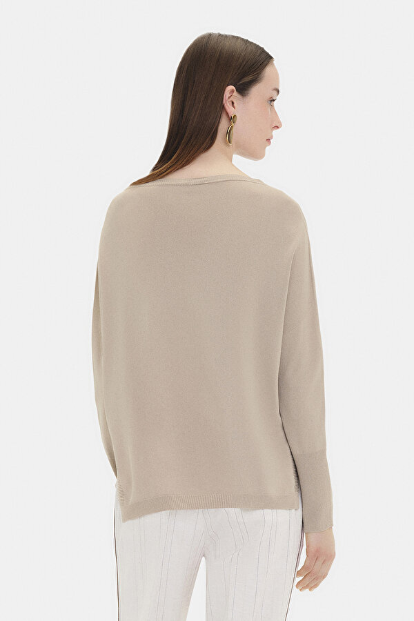 BEIGE BASIC / ROUND NECKLINE JERSEY 2