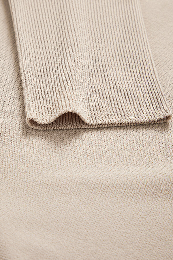 BEIGE BASIC / ROUND NECKLINE JERSEY 7
