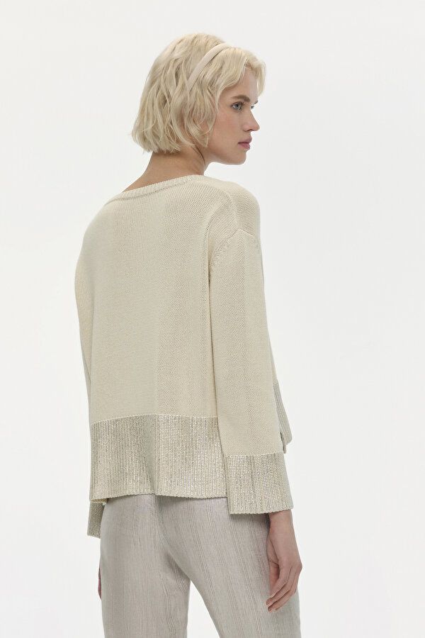 SILVER V NECK JERSEY 2
