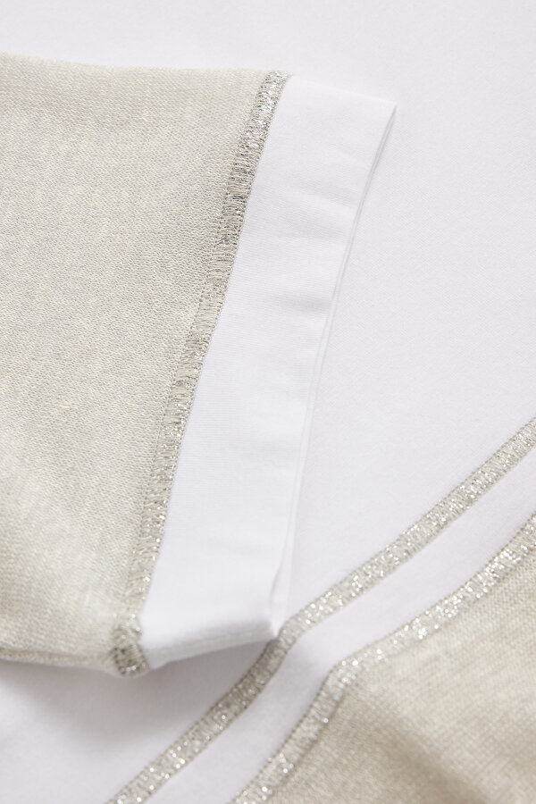 SILVER BASIC / ROUND NECKLINE SHORT SLEEVE TSHIRT 7