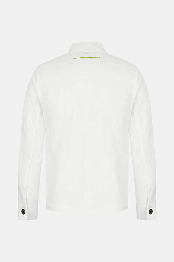 WHITE COTTON/LINEN COAT 2