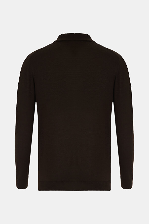 DARK BROWN TRICOT JERSEY 2