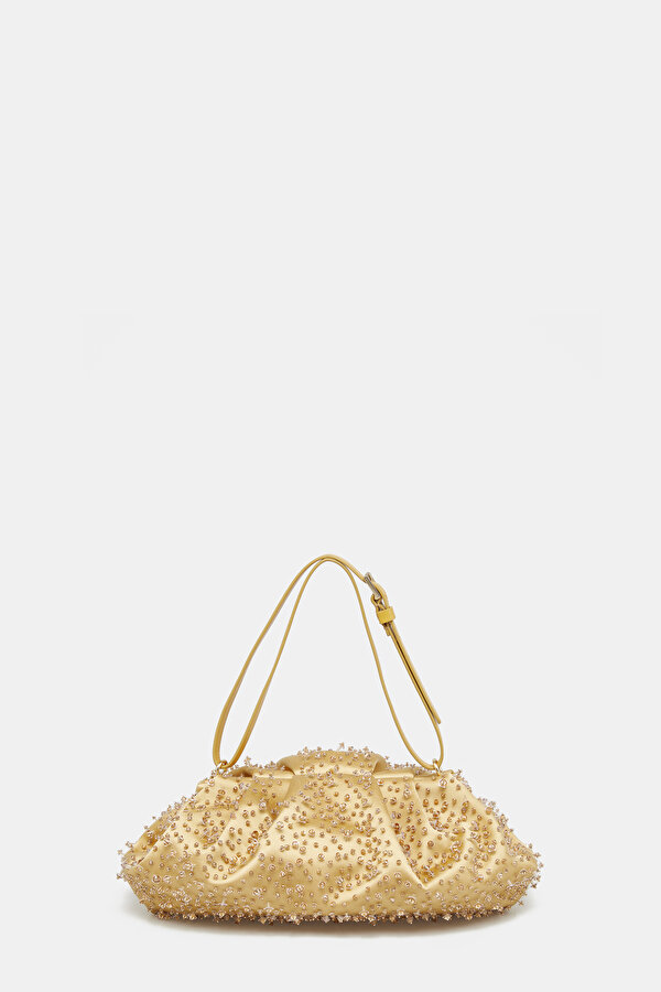 ORANGE SATIN BAG