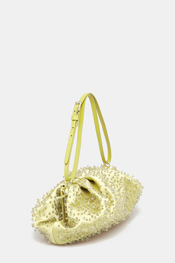GREEN SATIN BAG 2