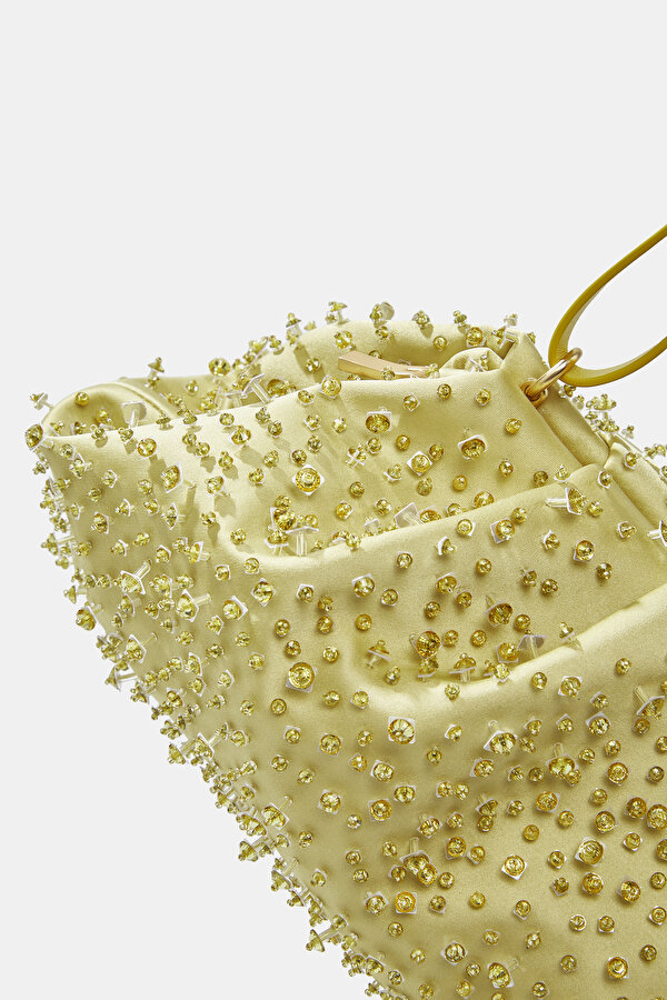 GREEN SATIN BAG 6