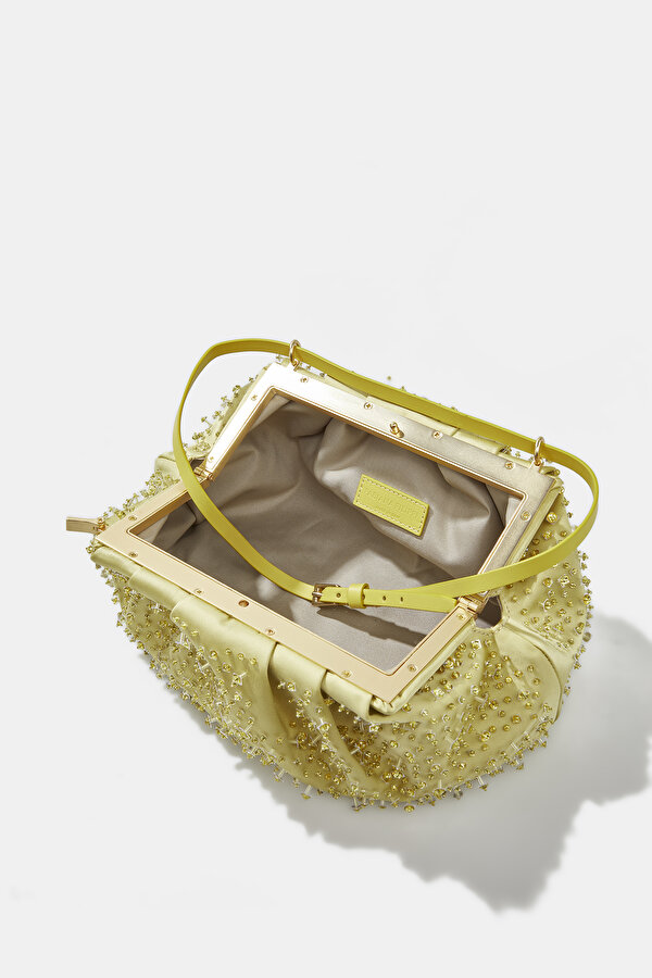 GREEN SATIN BAG 7