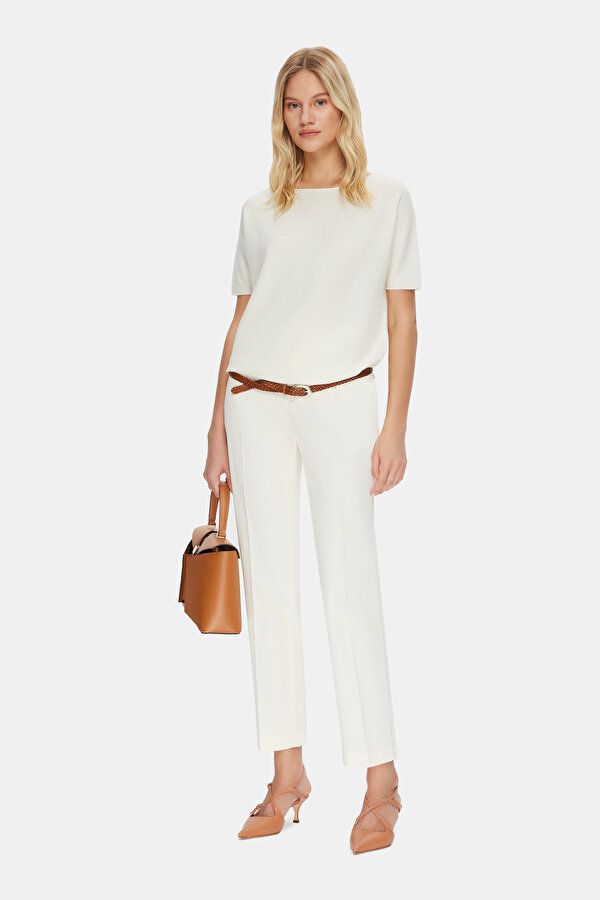 SILVER STRAIGHT CUT TROUSERS