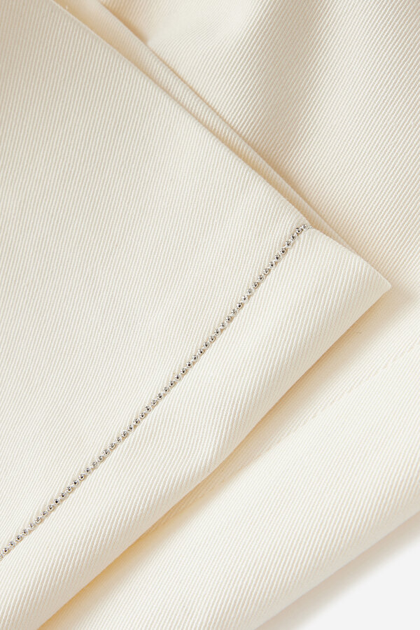 SILVER STRAIGHT CUT TROUSERS 7