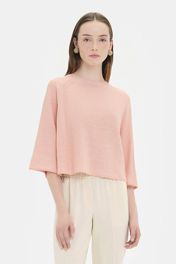 POWDER BASIC / ROUND NECKLINE TRICOT JERSEY