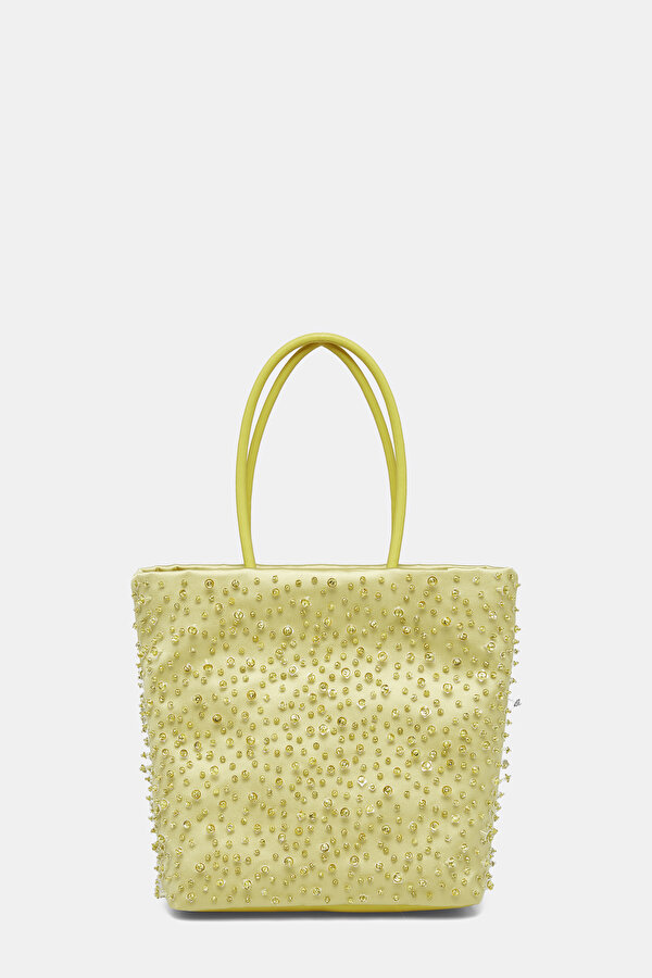 GREEN SATIN BAG