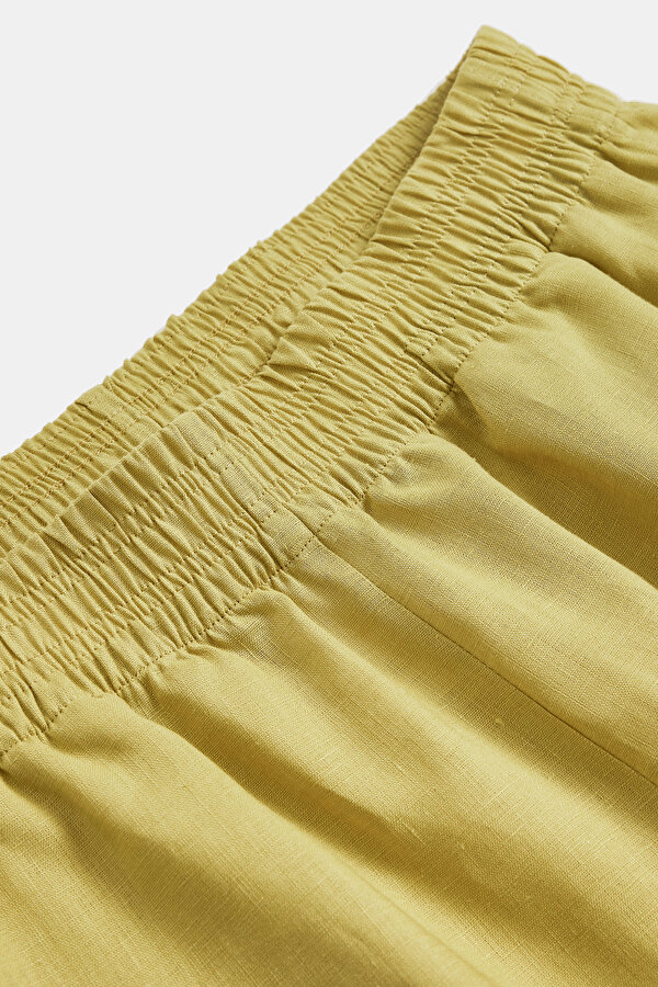 YEŞİL KETEN PANTOLON 6