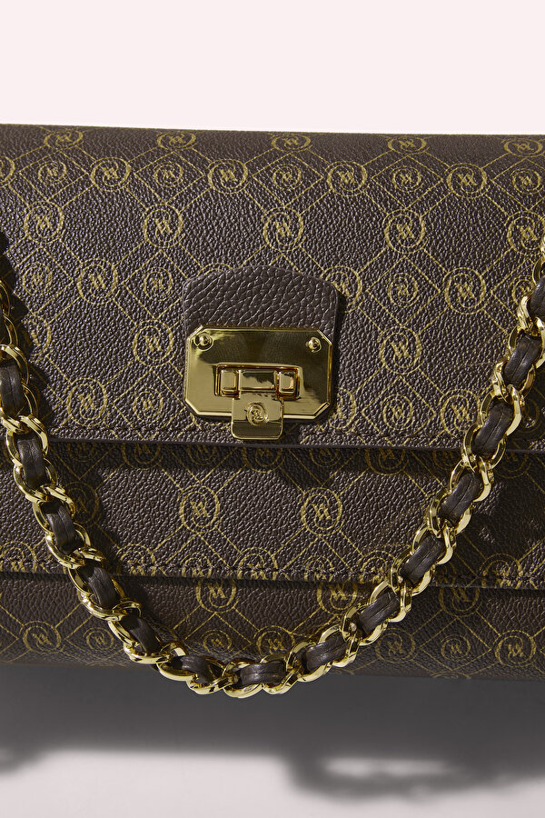 BEIGE MONOGRAM BAG 7
