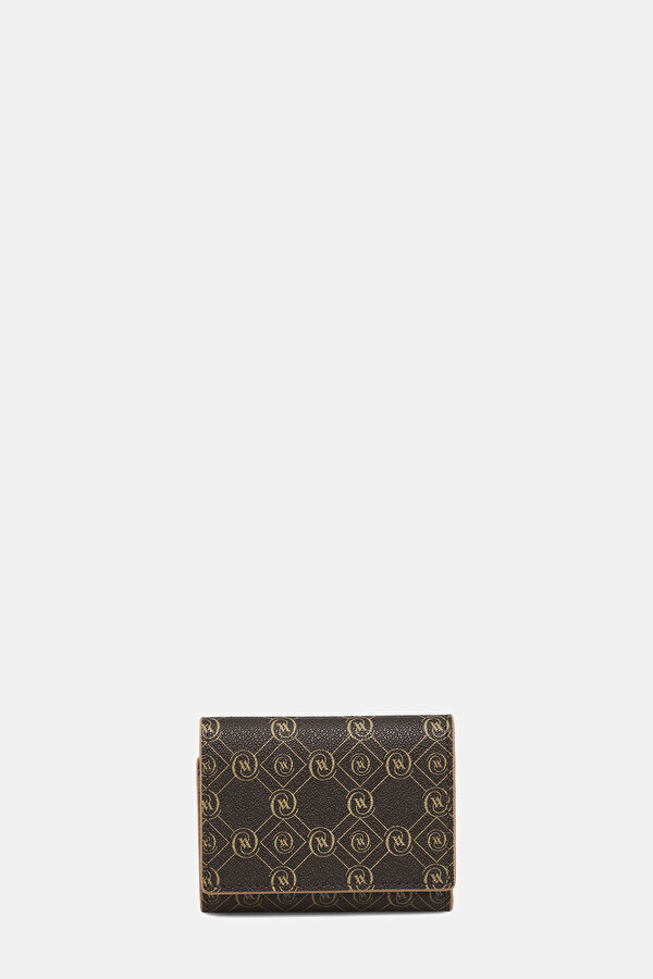 TAN MONOGRAM WALLET
