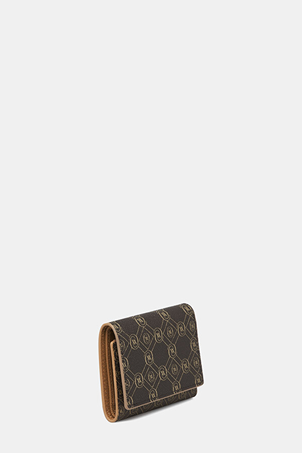 TAN MONOGRAM WALLET 2