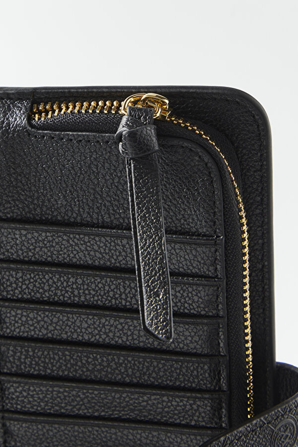 BLACK MONOGRAM WALLET 6