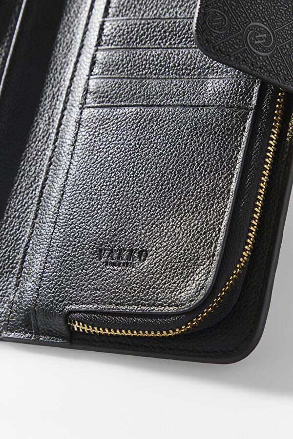 BLACK MONOGRAM WALLET 7