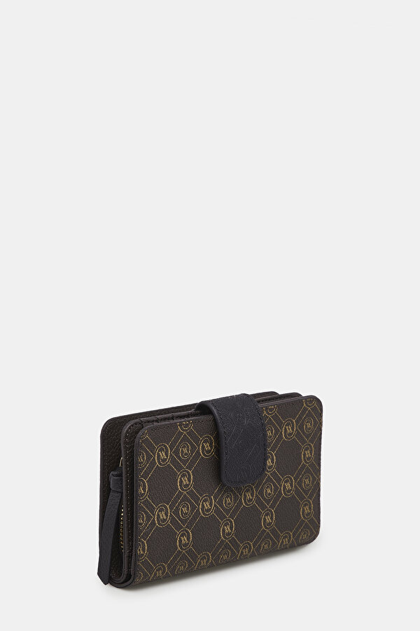 BLACK MONOGRAM WALLET 2