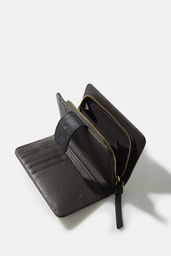 BLACK MONOGRAM WALLET 6