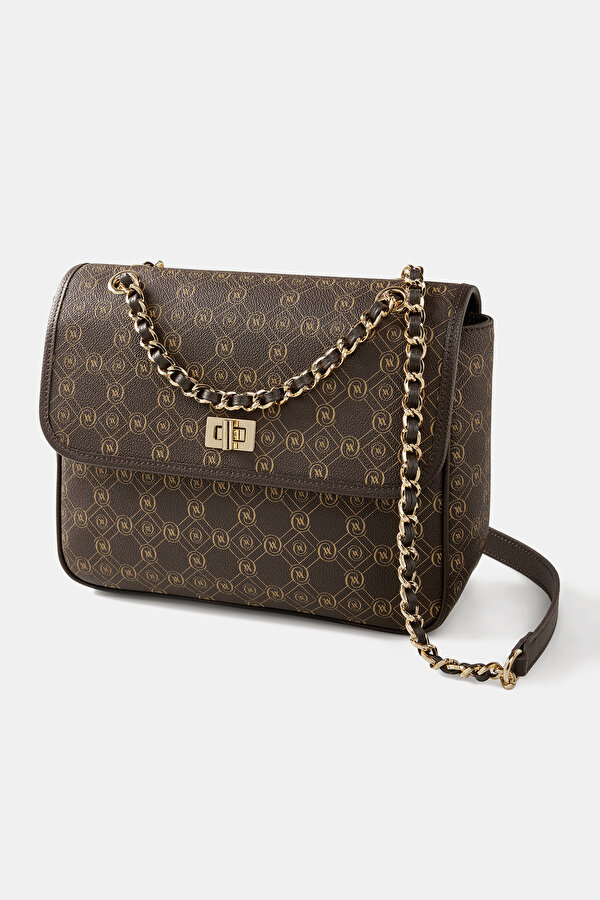 BEIGE MONOGRAM BAG 6