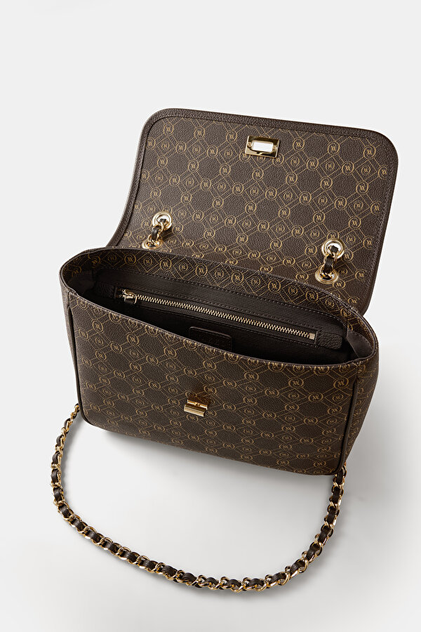 BEIGE MONOGRAM BAG 11