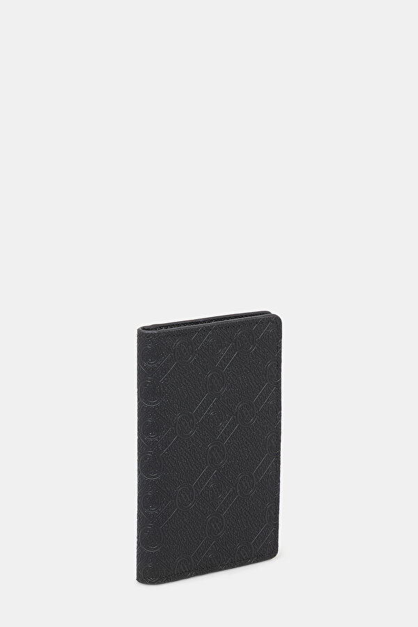 BLACK MONOGRAM WALLET 2