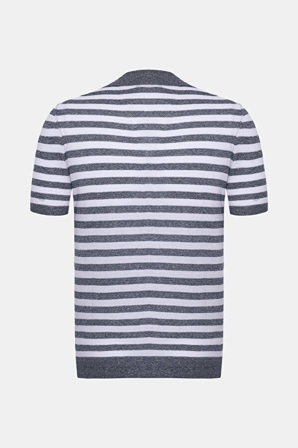 LACİVERT POLO YAKA KISA KOLLU T-SHIRT 2