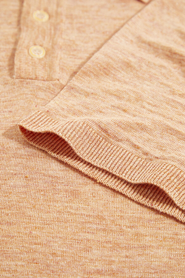 AÇIK TURUNCU POLO YAKA KISA KOLLU T-SHIRT 7