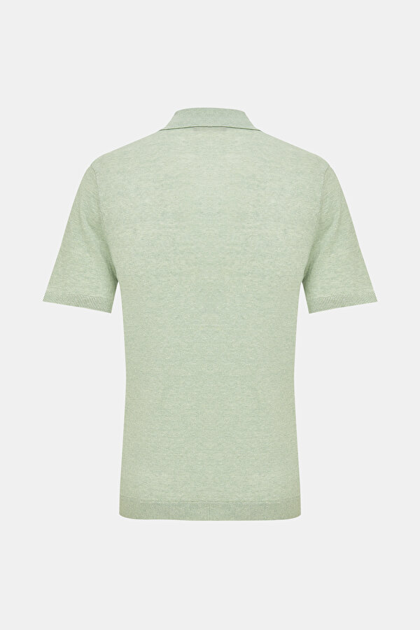 SU YEŞİLİ POLO YAKA KISA KOLLU T-SHIRT 2