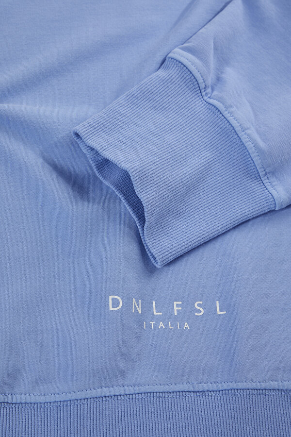BLUE BASIC / ROUND NECKLINE SWEATSHIRT 7