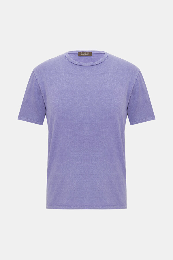 LILAC BASIC / ROUND NECKLINE SHORT SLEEVE TSHIRT