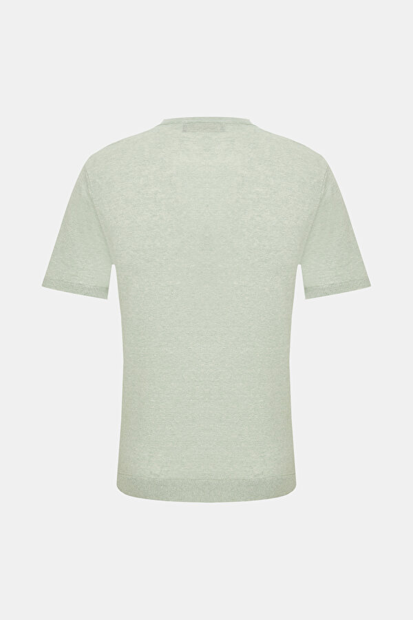 SU YEŞİLİ O YAKA KISA KOLLU T-SHIRT 2