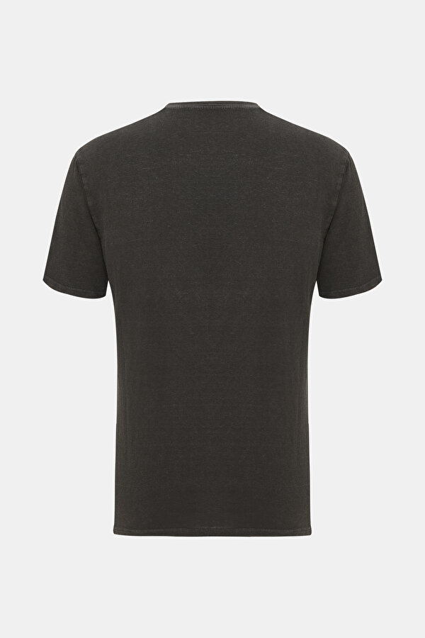 BLACK BASIC / ROUND NECKLINE SHORT SLEEVE TSHIRT 2