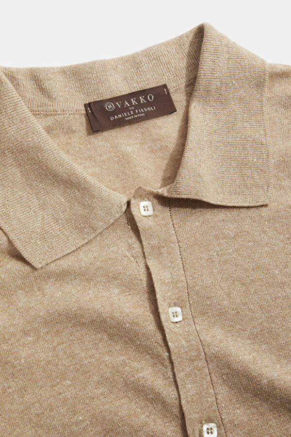 BEJ POLO YAKA KISA KOLLU T-SHIRT 7