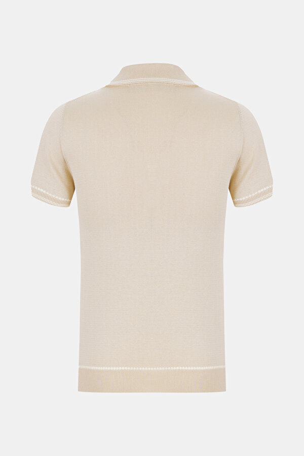 BEIGE SHORT SLEEVE TSHIRT 2