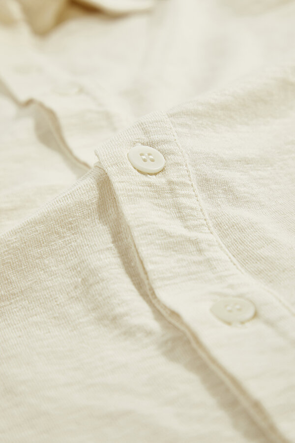 KREM POLO YAKA KISA KOLLU T-SHIRT 6