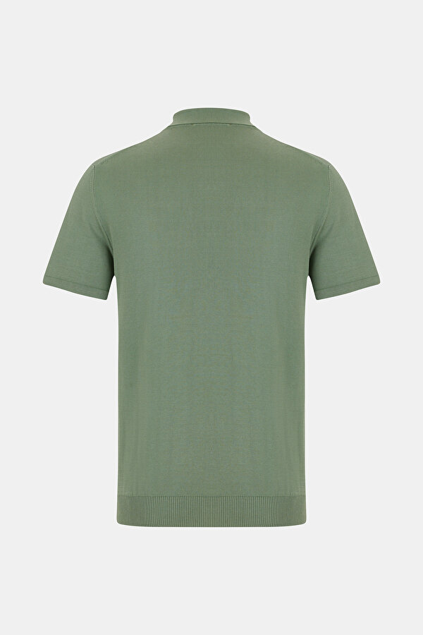 HAKİ POLO YAKA KISA KOLLU T-SHIRT 2